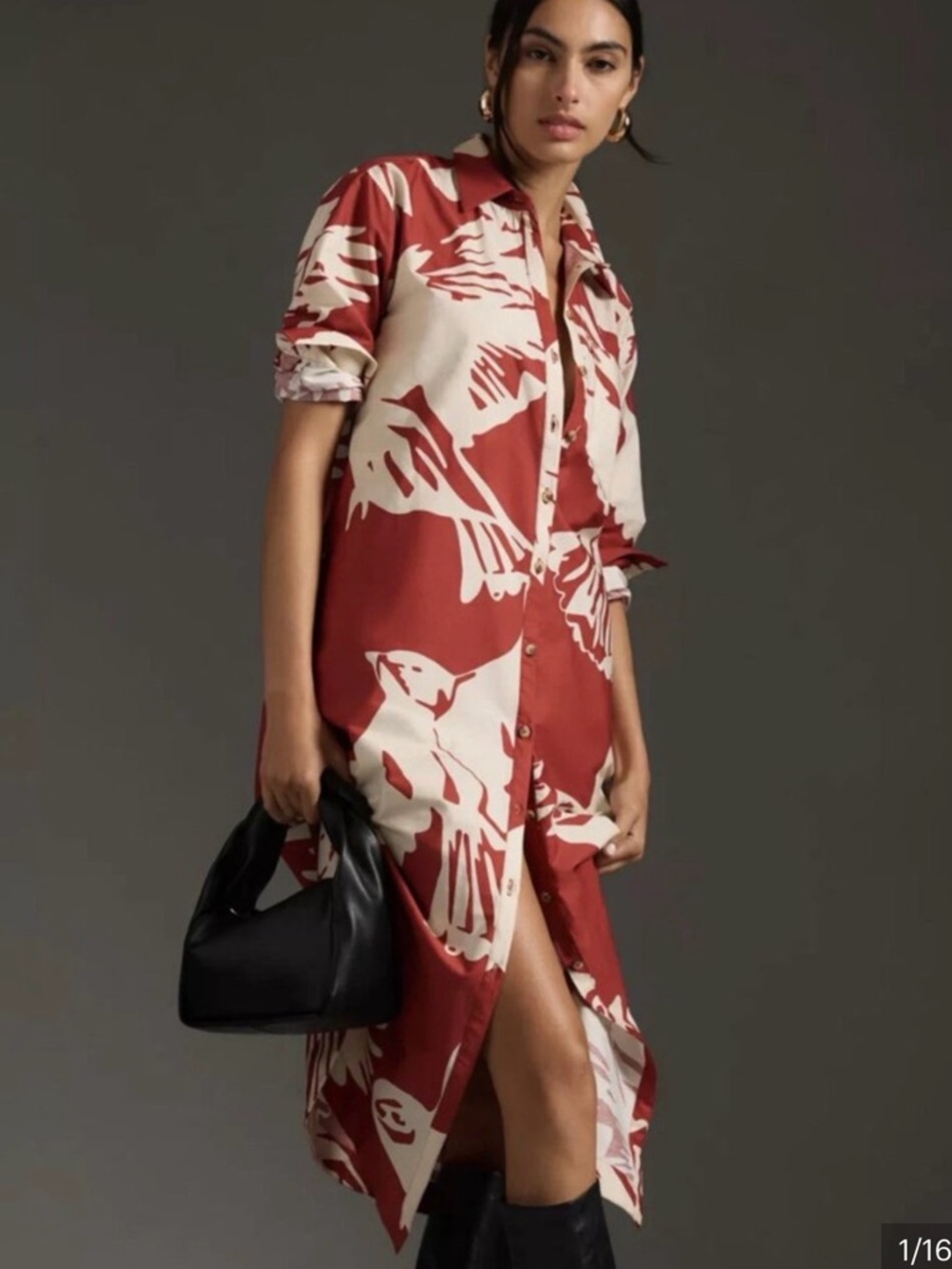 Anthropologie Soren Shirtdress Sz XS